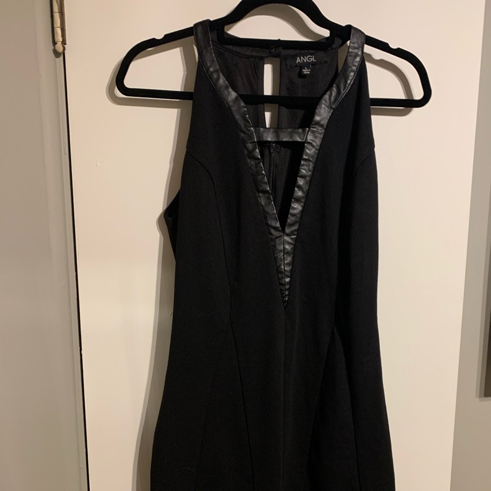 ANGL bodycon black sexy dress
